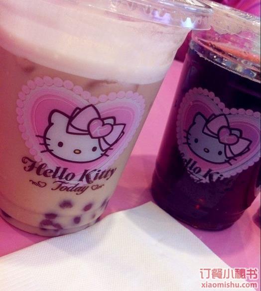 hellokitty主题甜品屋 珍珠奶茶