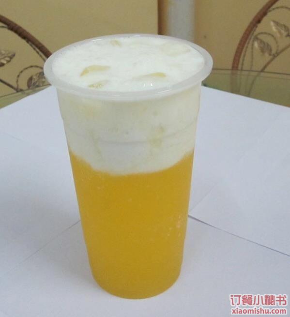 萌丫头奶茶 芒果奶盖
