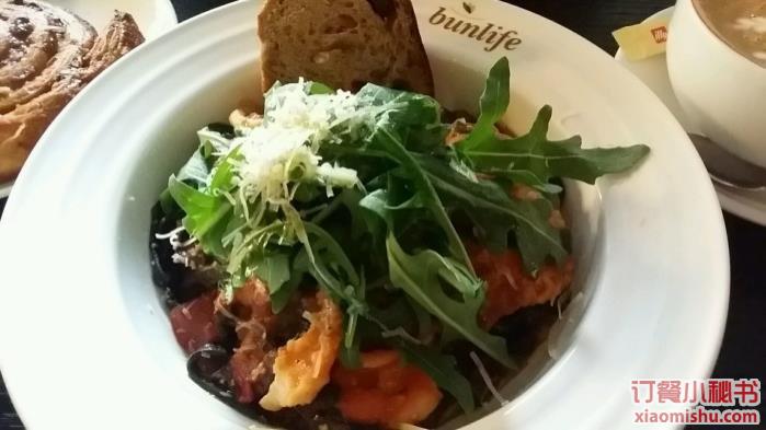 墨鱼汁手工意面,Bunlife朋乐坊 嘉里中心店 墨鱼