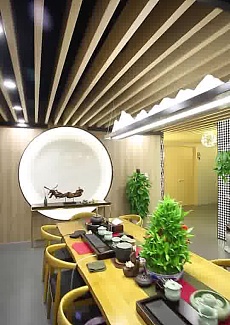   餐厅的茶歇空间